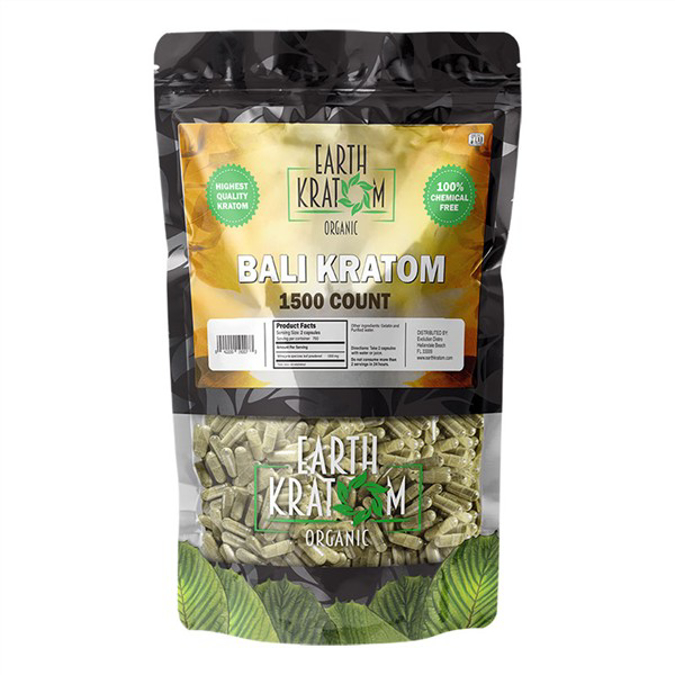 Picture of EARTH KRATOM CAPS 1500CT -  BALI