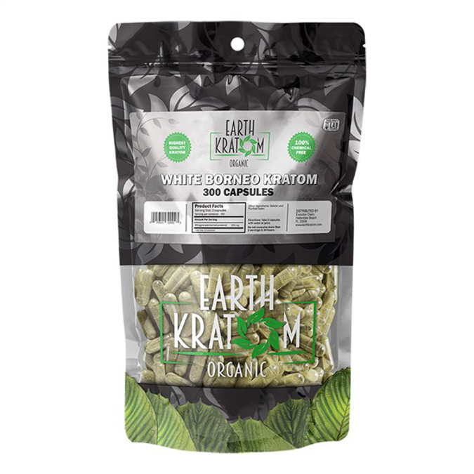 Picture of EARTH KRATOM CAPS 300CT - WHITE BORNEO