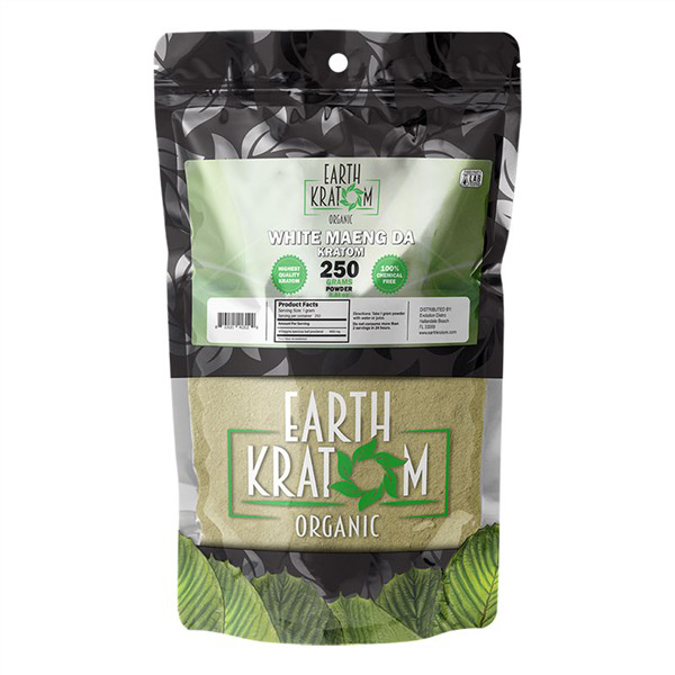 Picture of Earth kratom powder 250gm - White maeng da