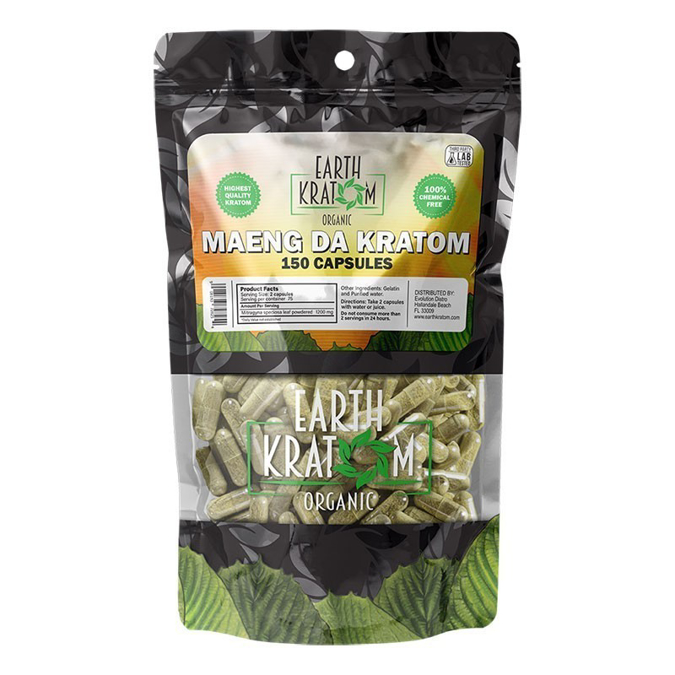 Picture of EARTH KRATOM CAPS 150CT - MAENG DA