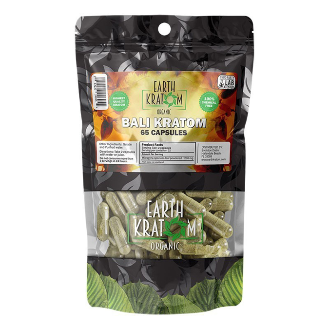Picture of EARTH KRATOM CAPS 65CT - BALI