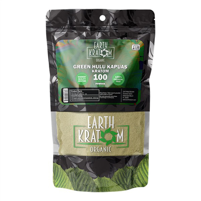 Picture of EARTH KRATOM POWDER 100GM - GREEN HULU KAPUAS