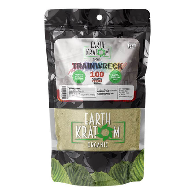 Picture of EARTH KRATOM POWDER 100GM - TRAINWRECK