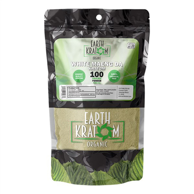 Picture of EARTH KRATOM POWDER 100GM - WHITE MAENG DA