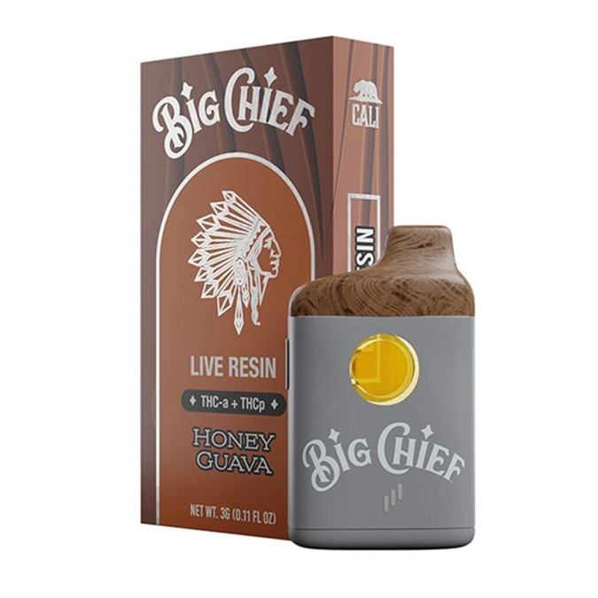 Picture of Big Chief Disposable Live Resin 3gm 6ct/bx - Honey Guava