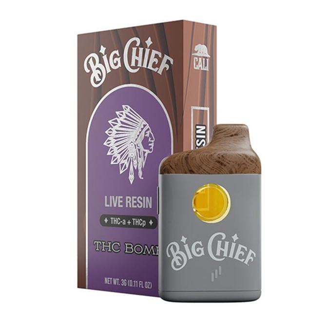 Picture of Big Chief Disposable Live Resin 3gm 6ct/bx - Thc Bomb