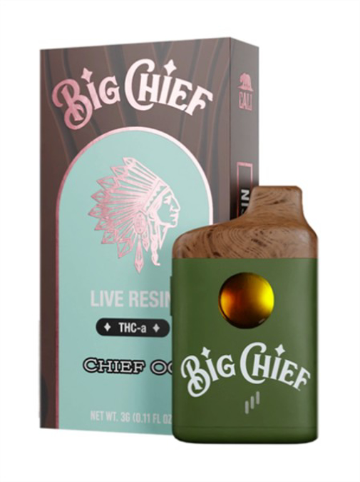 Picture of Big Chief Disposable Live Resin 3gm 6ct/bx - Chief Og