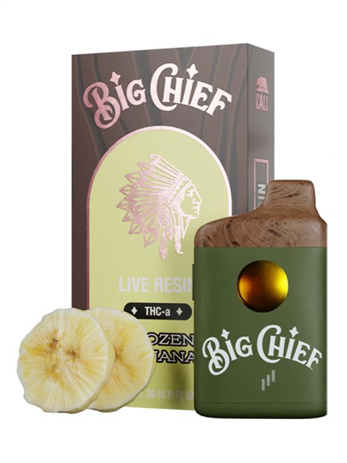 Picture of Big Chief Disposable Live Resin 3gm 6ct/bx - frozen banana