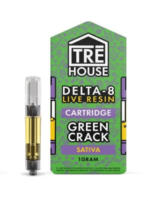Picture of Tre House D8 Live Resin Cartridge 1g 5ct/bx - Green Crack