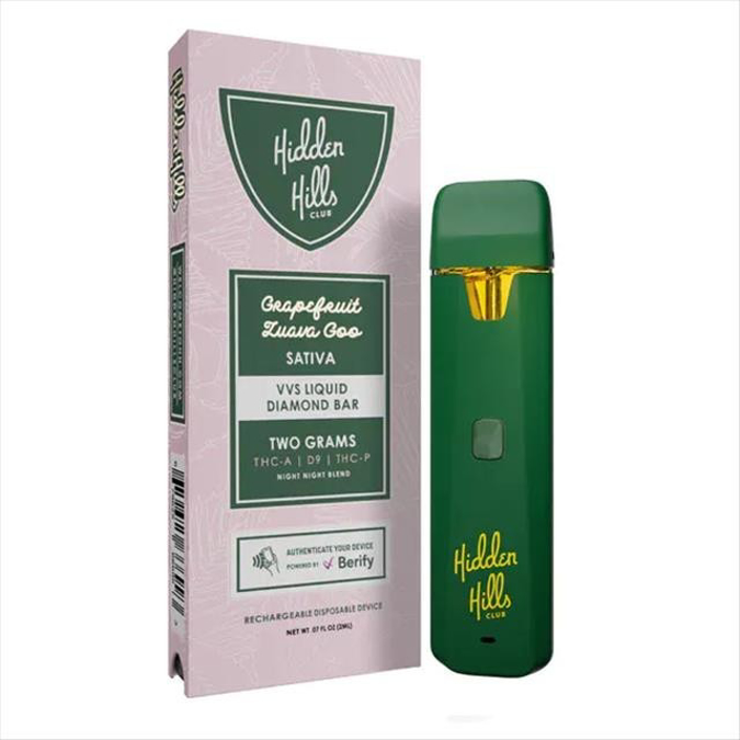 Picture of HIDDEN HILLS DISPOSABLE LQD DIAMOND 2 GRAMS - GRAPEFRUIT ZUAVA