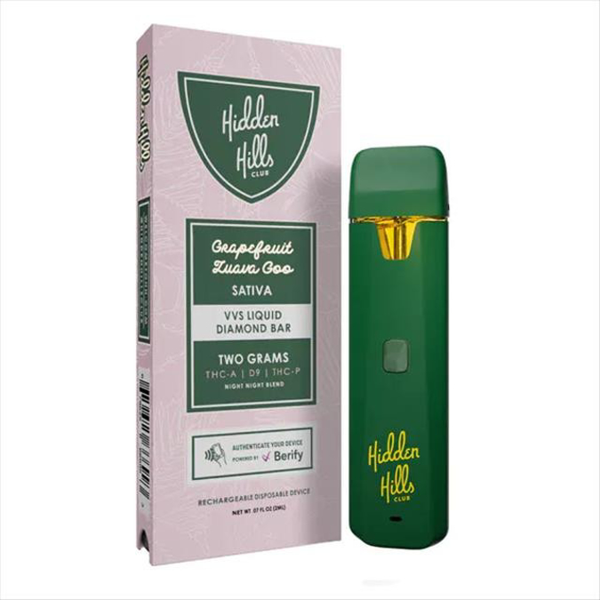 Picture of Hidden Hills Disposable Lqd Diamond 2 Grams-Grapefruit Zuava