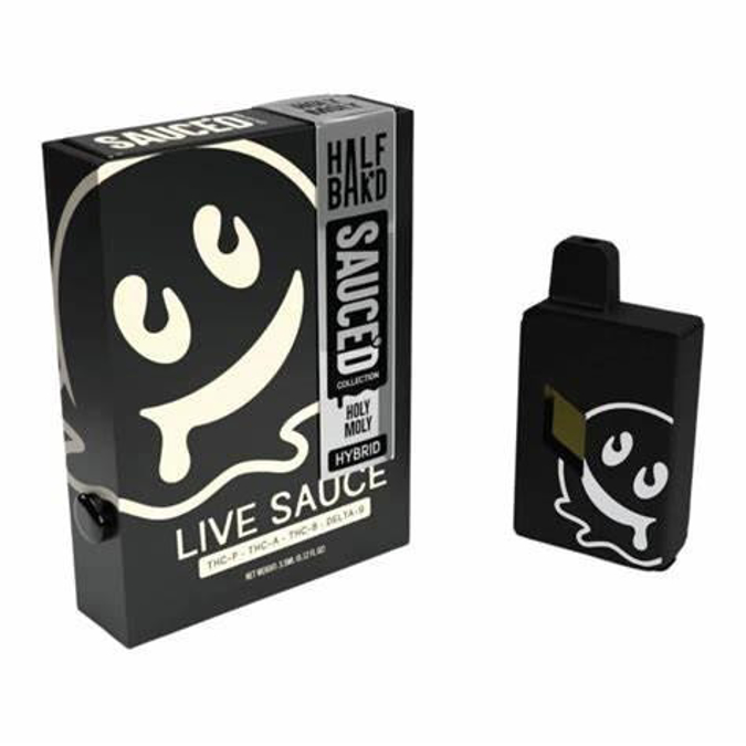 Picture of Half Bakd Live Sauce Disposable 4g 5ct/bx - Holy Moly
