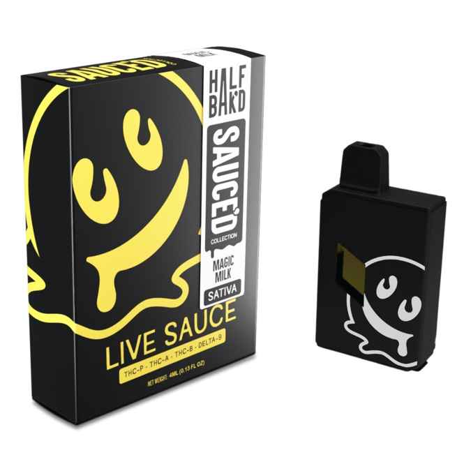 Picture of Half Bakd Live Sauce Disposable 4g 5ct/bx - Magic Milk