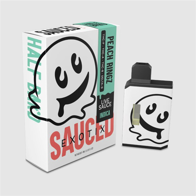 Picture of Half Baked Disposable 4g Live Sauce Exotix-Peach Ringz