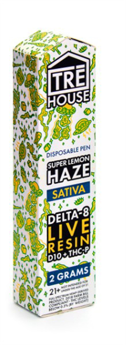 Picture of Tre House Hhc Live Resin Disposable 2g 10ct/bx - Super Lemon Haze