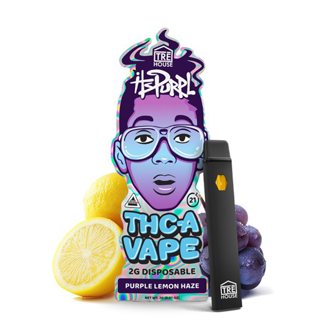 Picture of Tre House Itspurpl THCA 2G Disp Purple Lemon Haze 