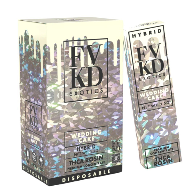 Picture of FVKD DISPOSABLE HYPTONIA THC-A 3.5G 6CT/BX - WEDDING CAKE