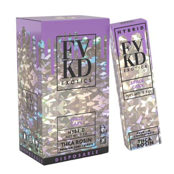 Picture of FVKD DISPOSABLE HYPTONIA THC-A 3.5G 6CT/BX - SPACE CAKE