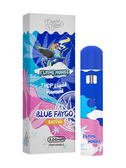 Picture of FLYING HORSE DIAMOND THCP DISPOSABLE 3GM - BLUE FAYGO
