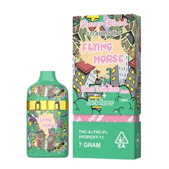 Picture of FLYING HORSE 3IN1 DISPOSABLE 7GM - GHOST TRAIN HAZE