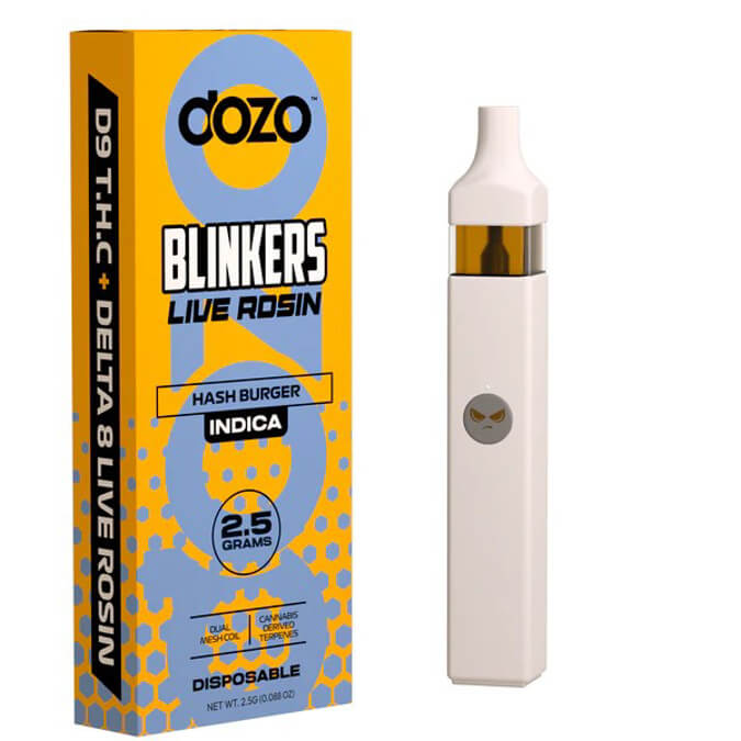 Picture of DOZO BLINKERS DISPOSABLE LIVE ROSIN 2.5G 5CT/BX - HASH BURGER