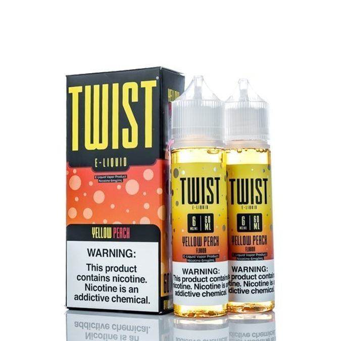 Picture of TWIST E-LIQUID 3MG 60ML - YELLOW PEACH