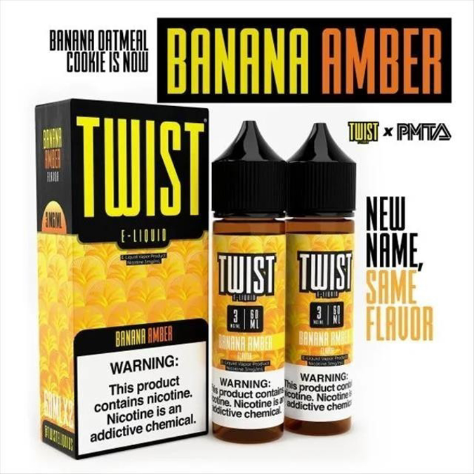 Picture of TWIST E-LIQUID 6MG 60ML - BANANA AMBER