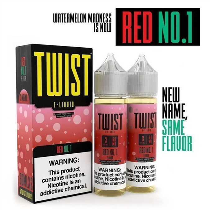 Picture of TWIST E-LIQUID 6MG 2X60ML- RED NO.1