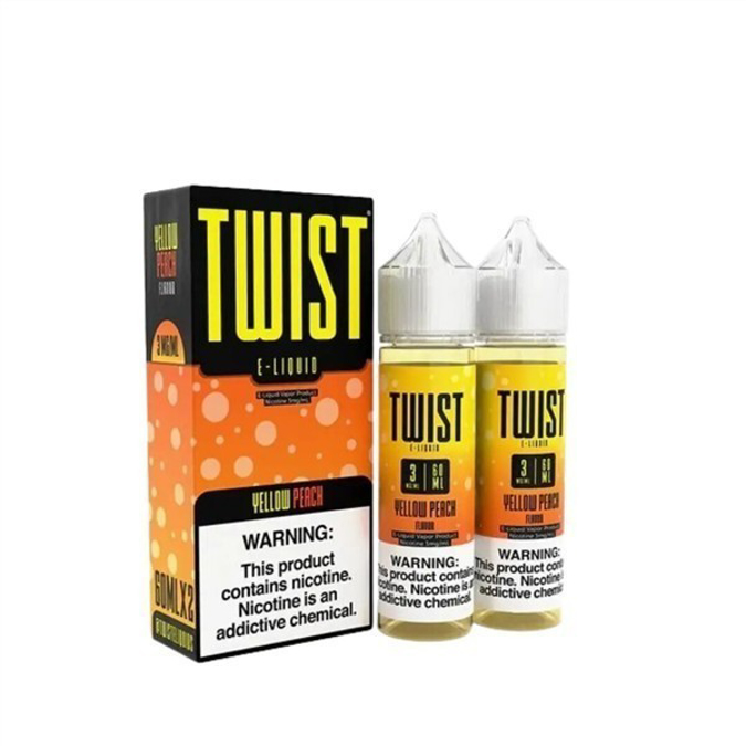 Picture of TWIST E-LIQUID 6MG 2X60ML- YELLOW PEACH