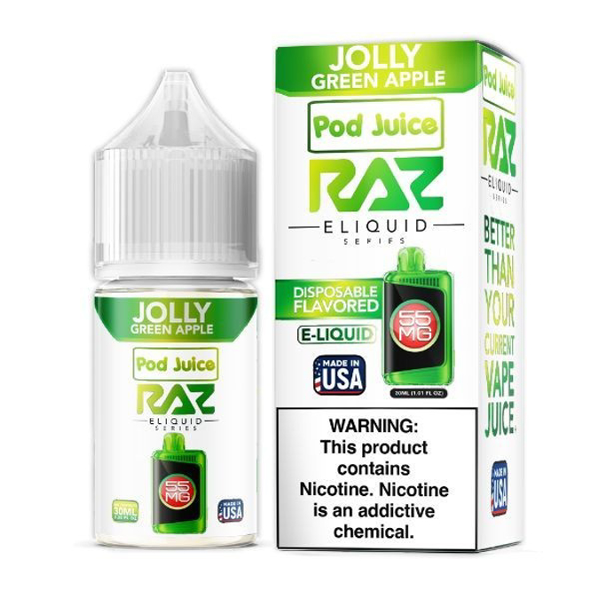 Picture of RAZ E LIQUID 35MG 30ML - JOLLY GREEN APPLE