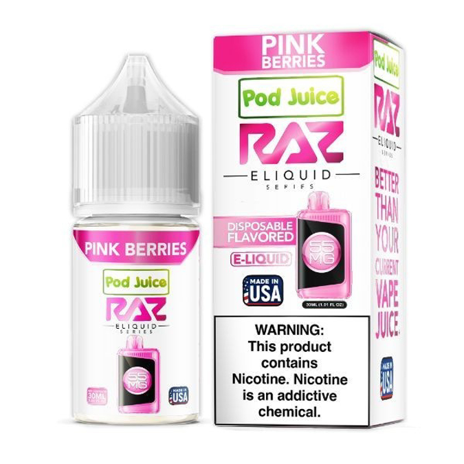 Picture of RAZ E LIQUID 35MG 30ML - PINK BERRIES