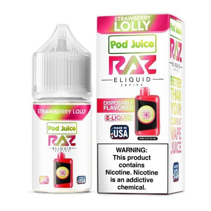 Picture of RAZ E LIQUID 35MG 30ML - STRAWBERRY LOLLY