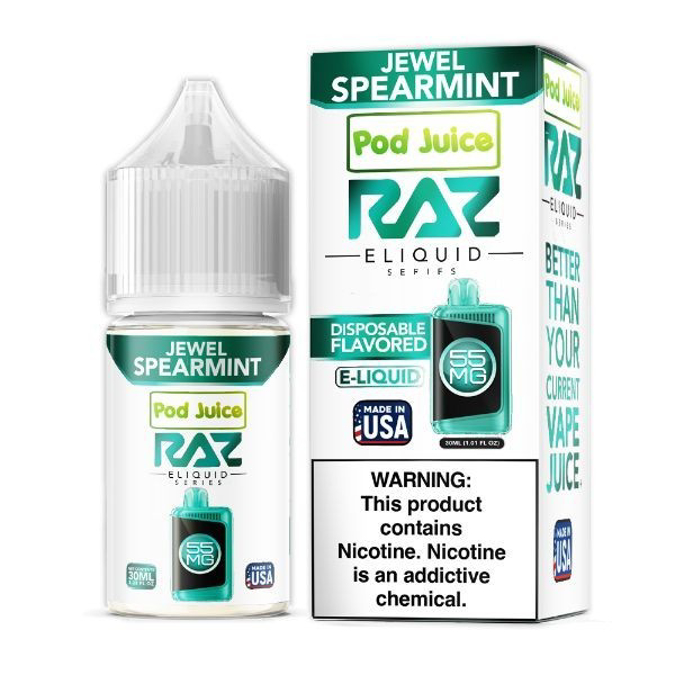 Picture of RAZ E LIQUID 3MG 100ML - JEWEL SPEARMINT