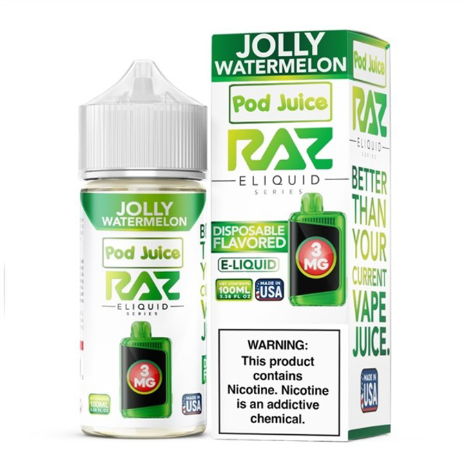 Picture of RAZ E LIQUID 3MG 100ML - JOLLY WATERMELON