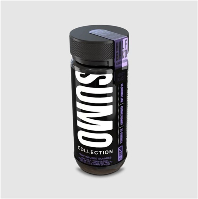 Picture of HALF BAK'D GUMMIES SUMO 10000MG 25CT/JAR - BERRY BLAST