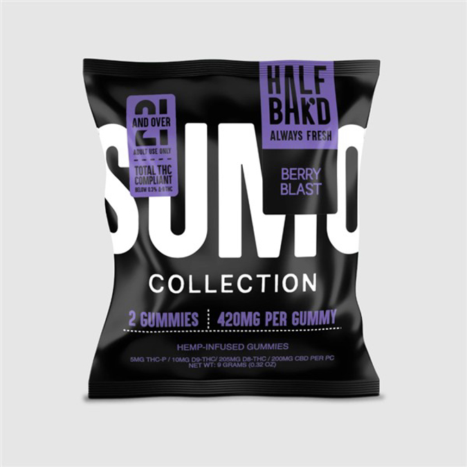 Picture of Half Baked Gummies D9 Sumo 2PK 30ct - BERRY BLAST