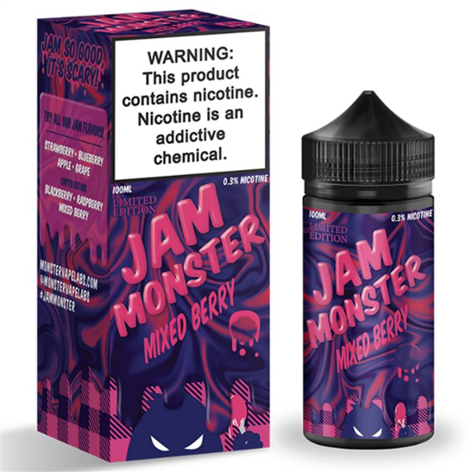 Picture of JAM MONSTER  E-JUICE 6MG 100ML - MIXED BERRY