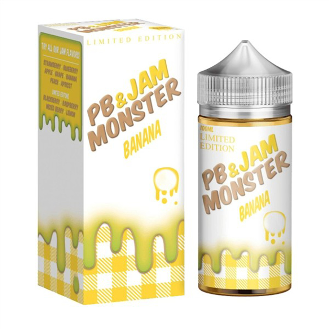 Picture of JAM MONSTER  E-JUICE 6MG 100ML - PB & BANANA