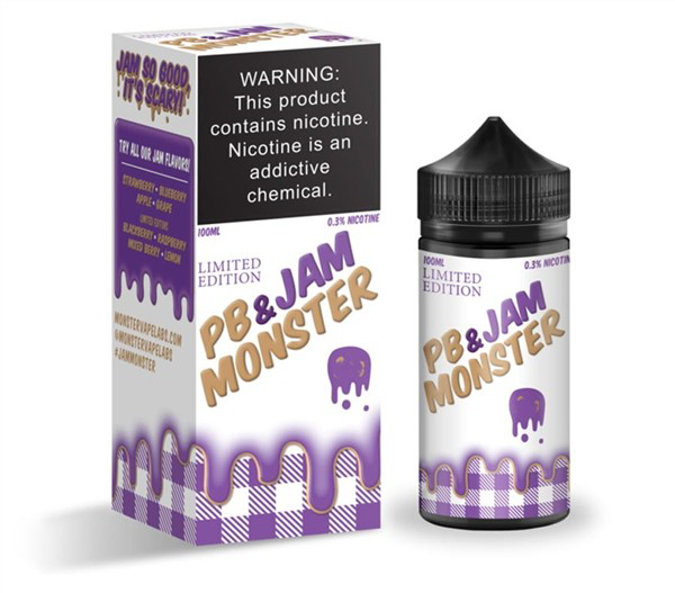 Picture of JAM MONSTER  E-JUICE 6MG 100ML - PB & GRAPE