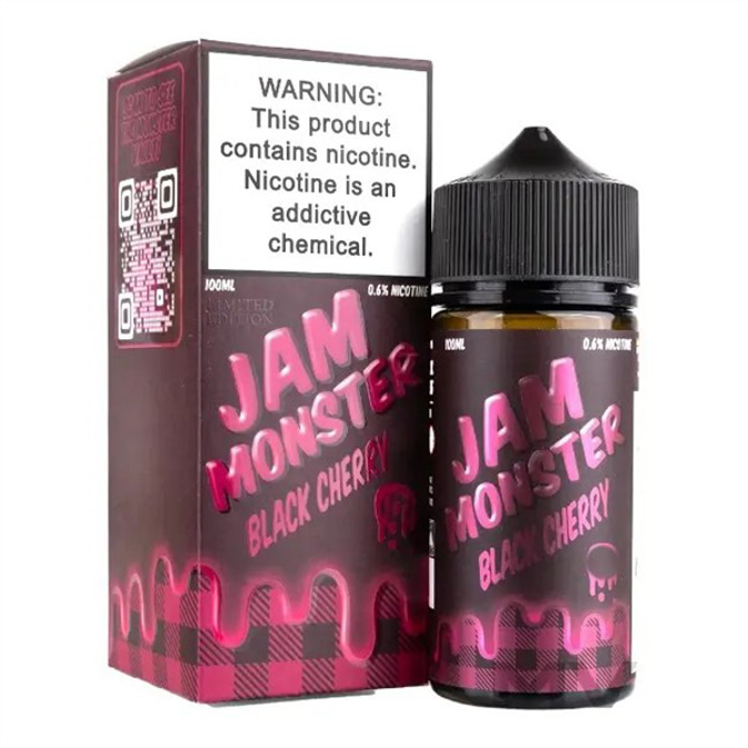 Picture of JAM MONSTER  E-JUICE 3MG 100ML - BLACK CHERRY