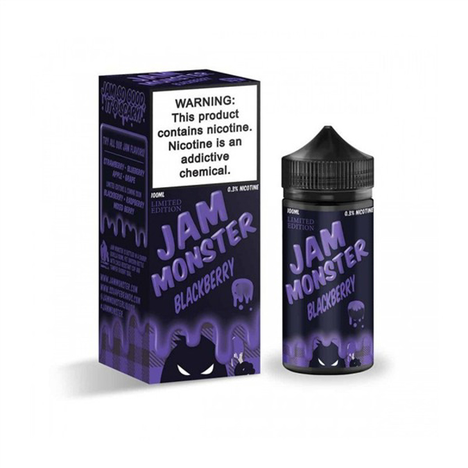 Picture of JAM MONSTER  E-JUICE 3MG 100ML - BLACKBERRY