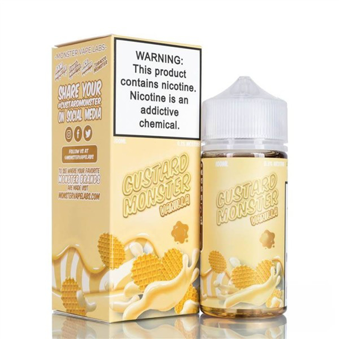Picture of CUSTARD MONSTER E-LIQUID 6MG 100ML - VANILLA