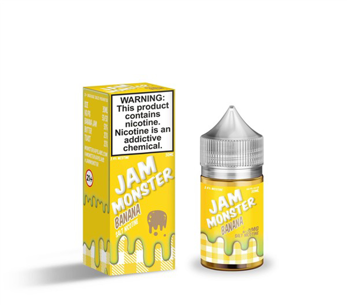 Picture of JAM MONSTER  E-JUICE SALT 48MG 30ML - BANANA