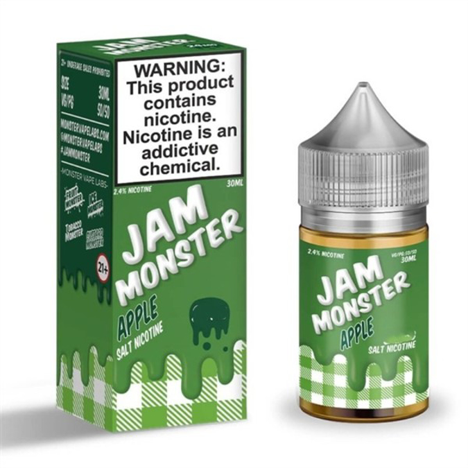 Picture of JAM MONSTER  E-JUICE SALT 48MG 30ML - APPLE