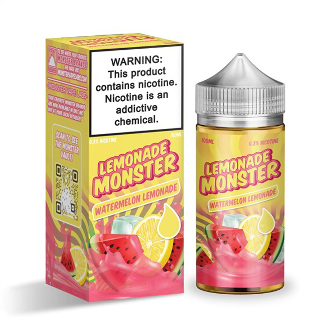 Picture of LEMONADE MONSTER  E-JUICE SALT 48MG 30ML - WATERMELON LEMONADE