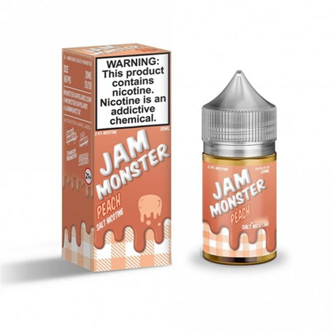 Picture of JAM MONSTER  E-JUICE SALT 48MG 30ML -  PEACH