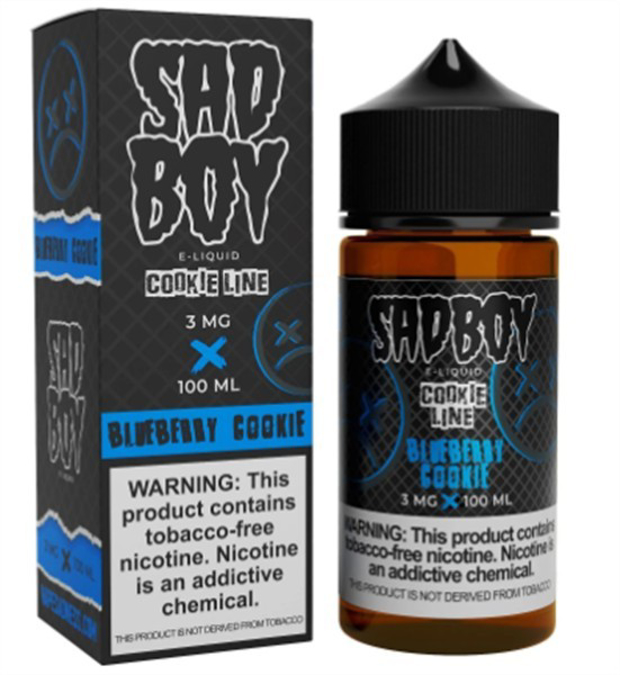 Picture of SAD BOY E-LIQUID 3MG 100ML - BLUEBERRY COOKIE