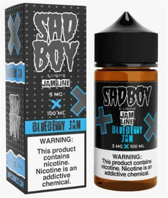 Picture of SAD BOY E-LIQUID 3MG 100ML - BLUEBERRY JAM