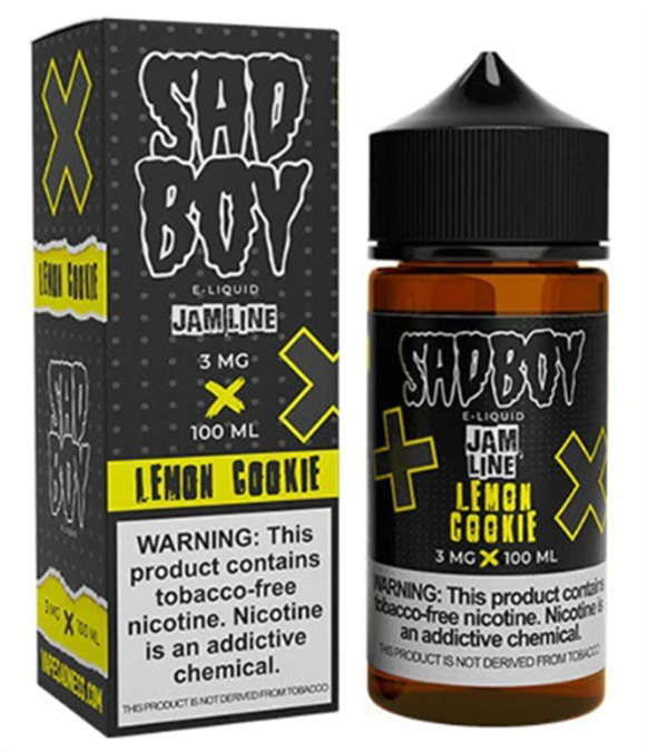 Picture of SAD BOY E-LIQUID 3MG 100ML - LEMON COOKIE