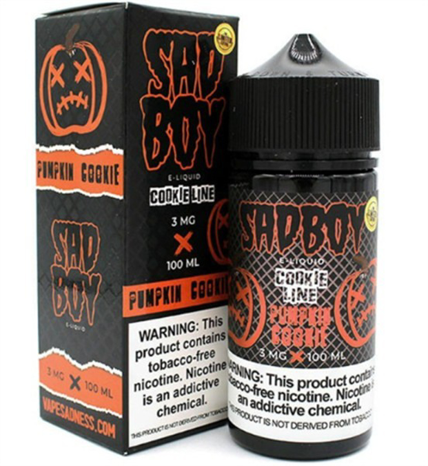 Picture of SAD BOY E-LIQUID 3MG 100ML - PUMPKIN COOKIE